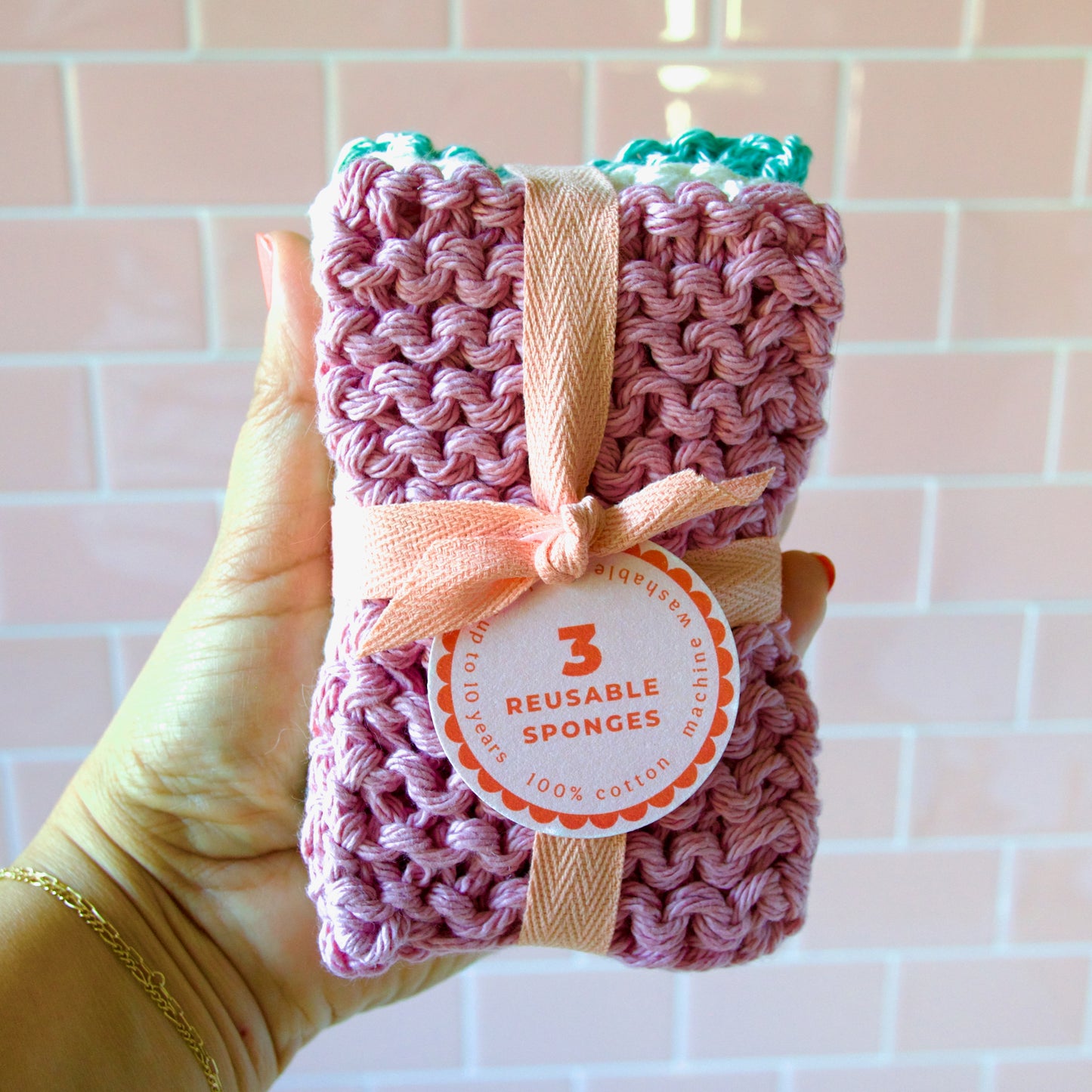 Cotton Sponge Pack- Orchid
