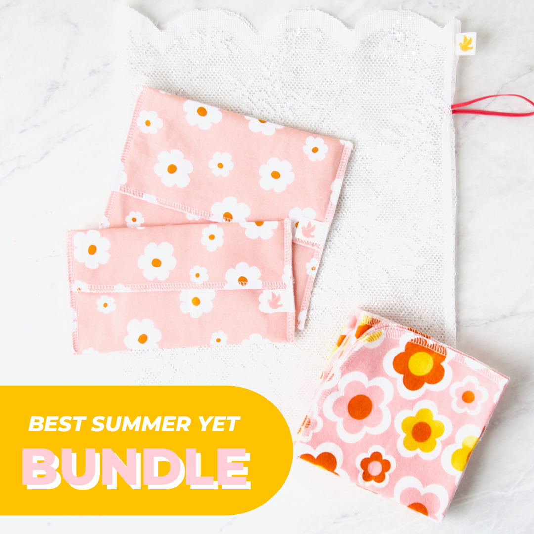 Best Summer Yet Eco-Bundle featuring Daisies on Pink