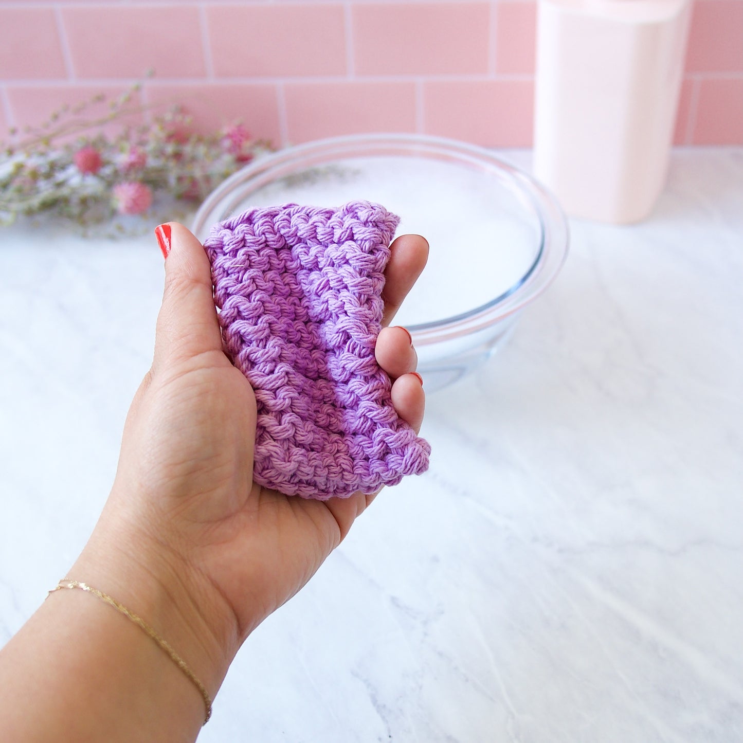 Cotton Sponge Pack- Orchid