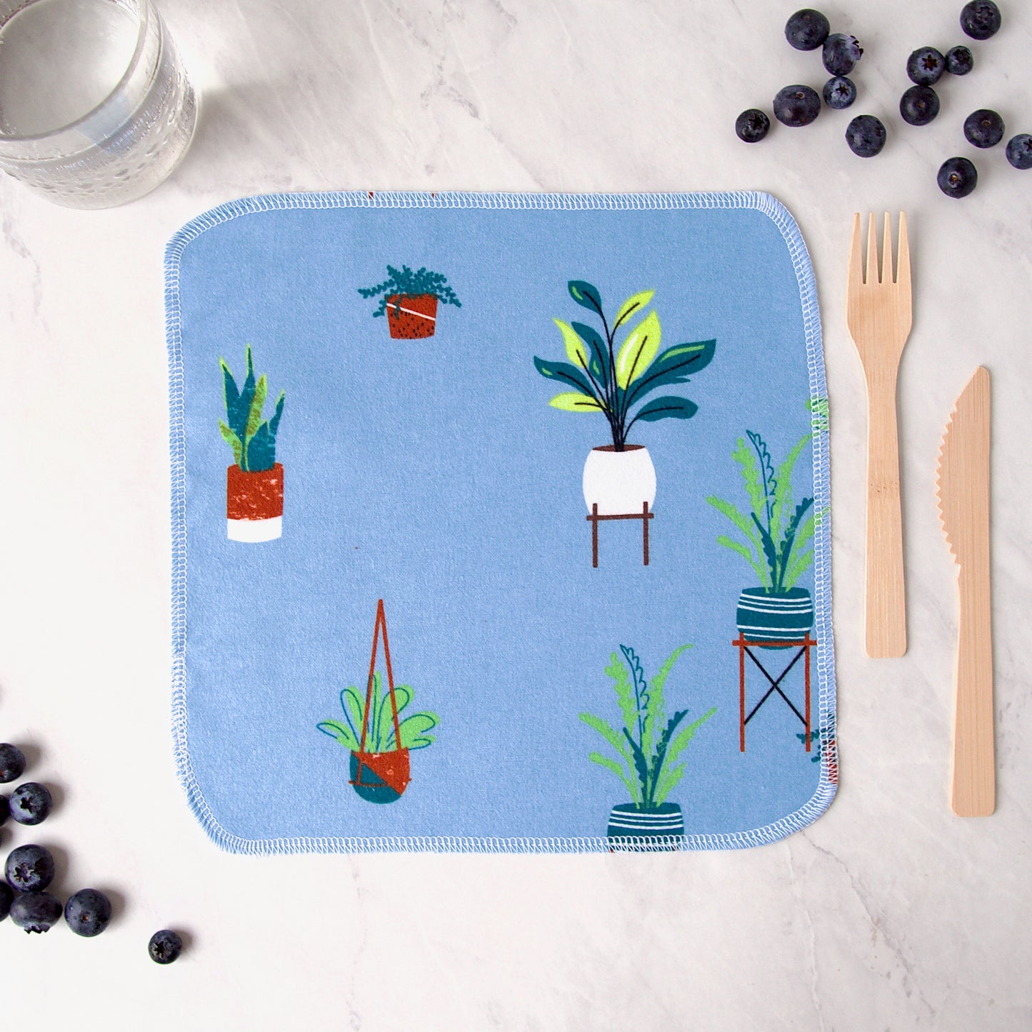 Plant Lover Reusable Cloth Napkins
