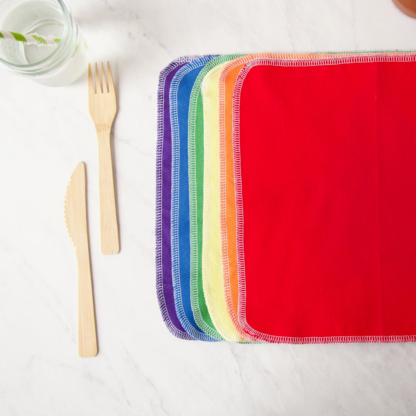 PRIDE! Mini Collection Reusable Napkins in Rainbow
