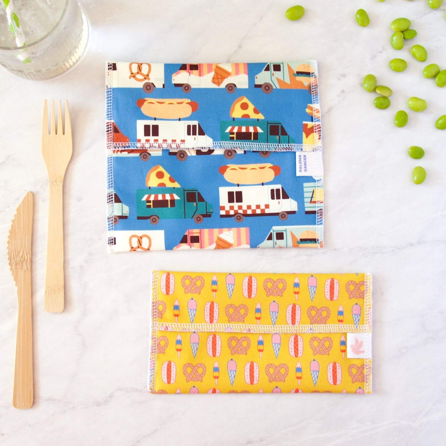 Reusable Snack Bag Set in Food Trucks