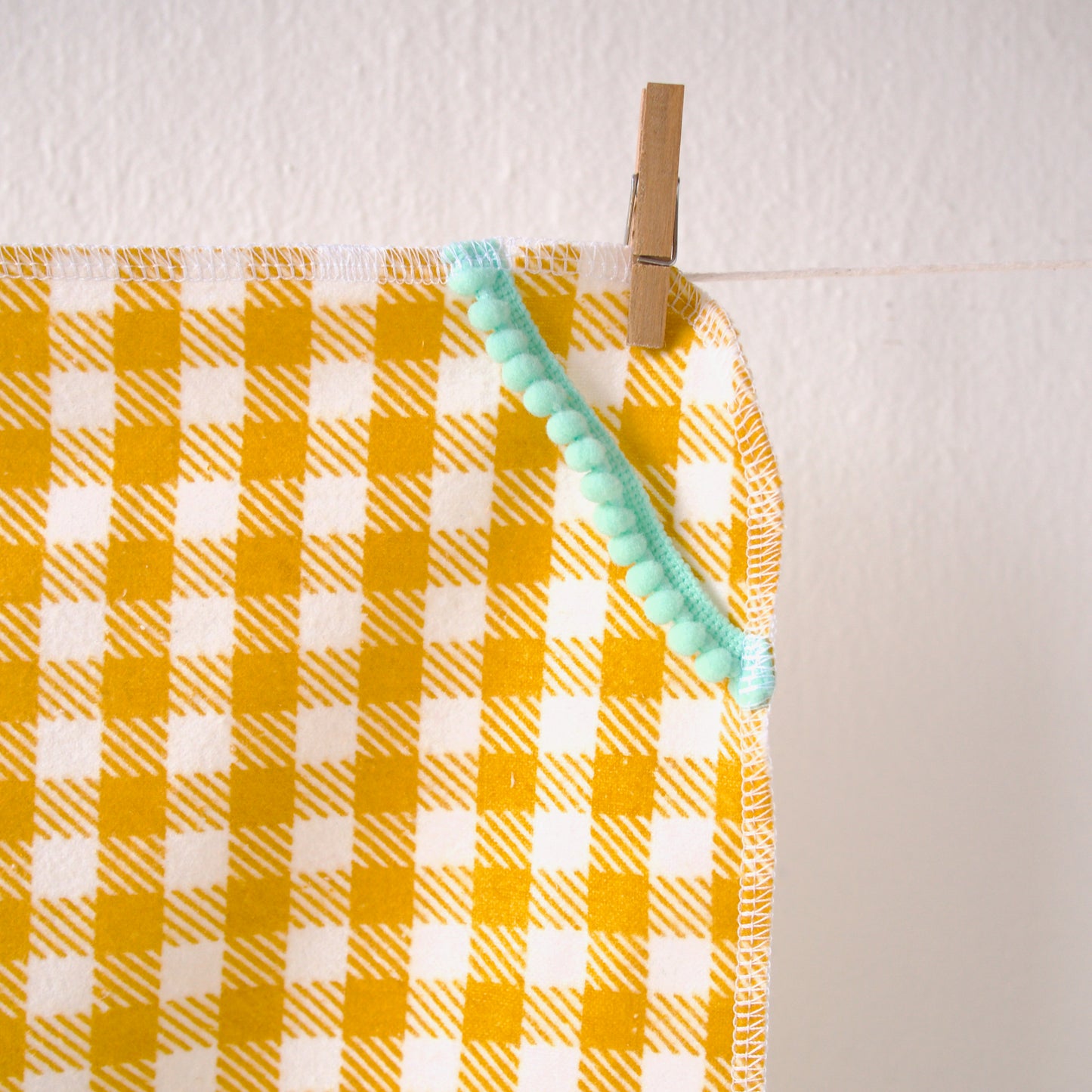 Mustard Yellow Plaid Tea Towel