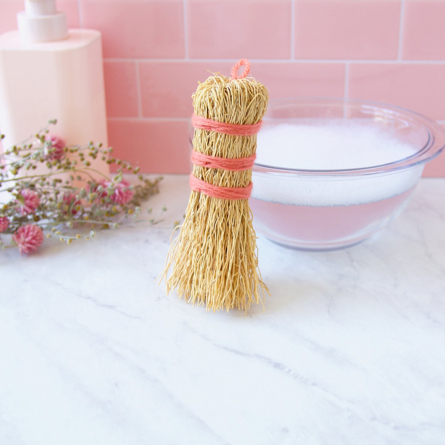 Zero Waste Scrub Set in Pink