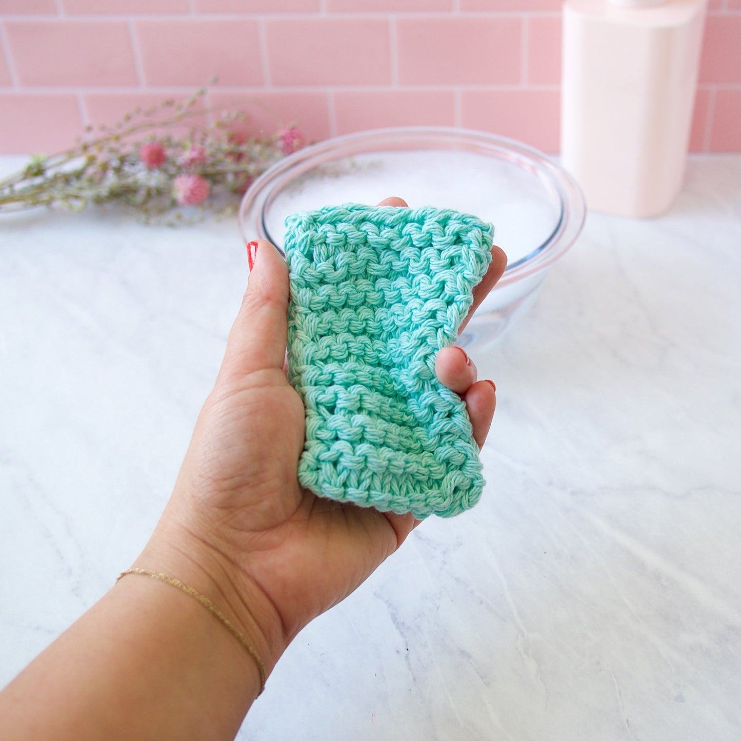Reusable Cotton Sponge Pack in Pastel Colors