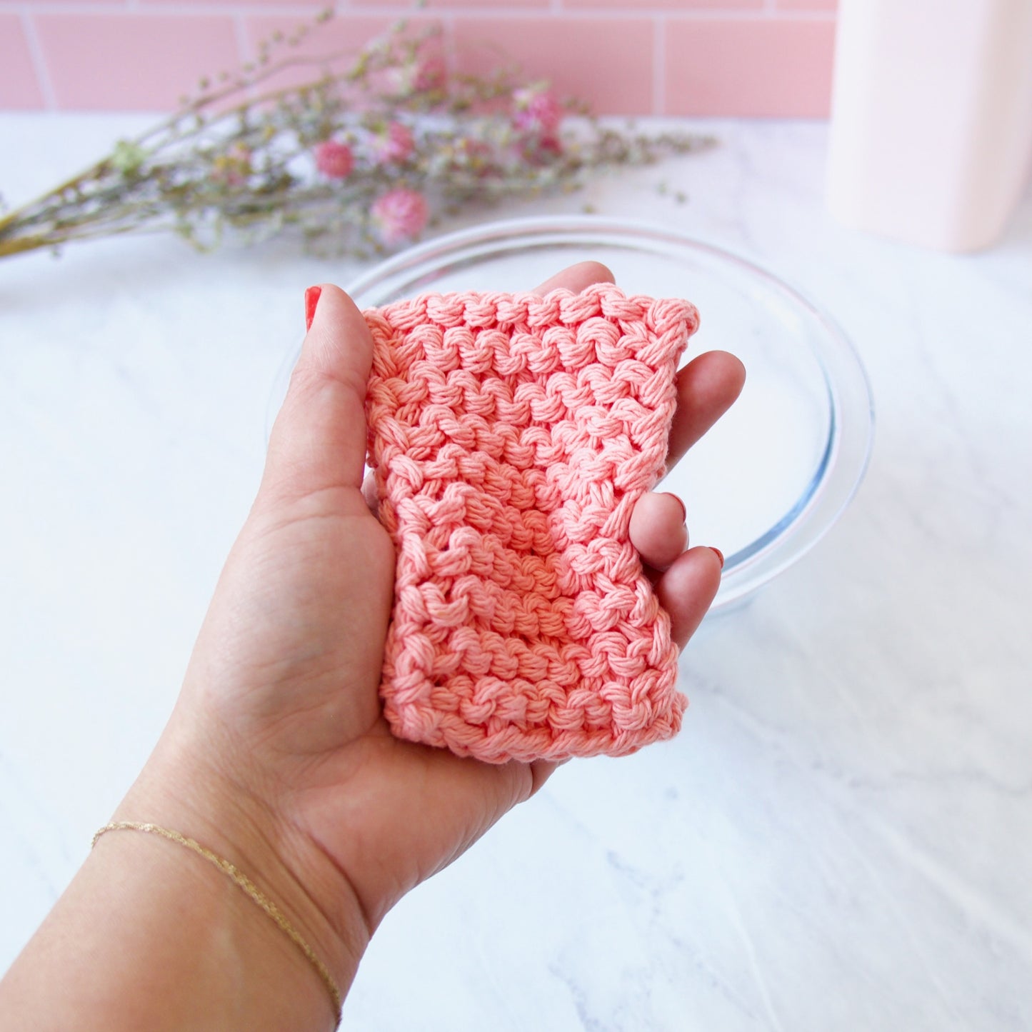 Reusable Cotton Sponge Pack in Pastel Colors