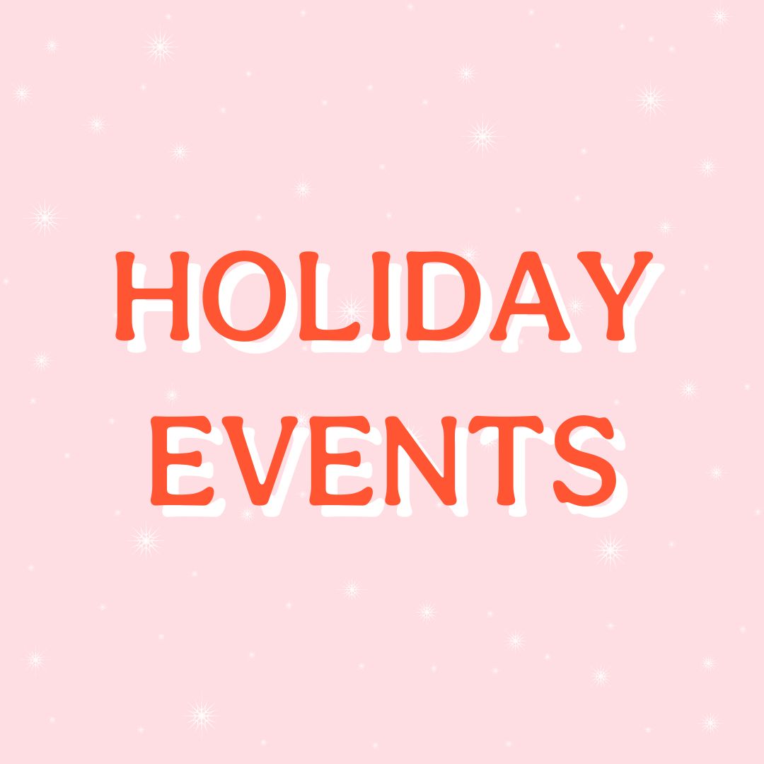 In Person Events for November & December