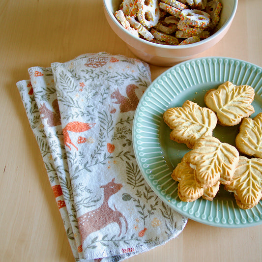 Reusable Napkins in Autumn Woodland Print