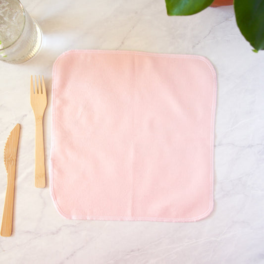 Reusable Napkins in Pale Pink, Set of 6