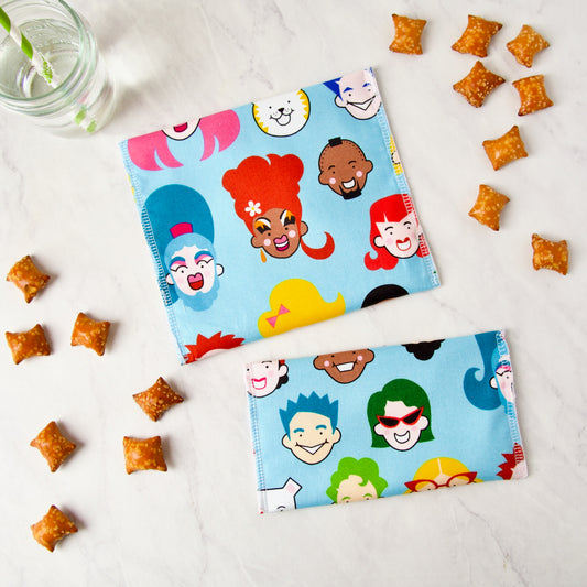 PRIDE! Mini Collection Reusable Snack Bag Set in Gayborhood