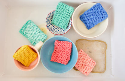 Reusable Sponge Pack in Warm Tones