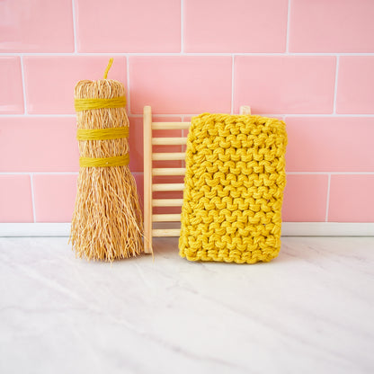 Zero Waste Scrub Set in Mustard Yellow