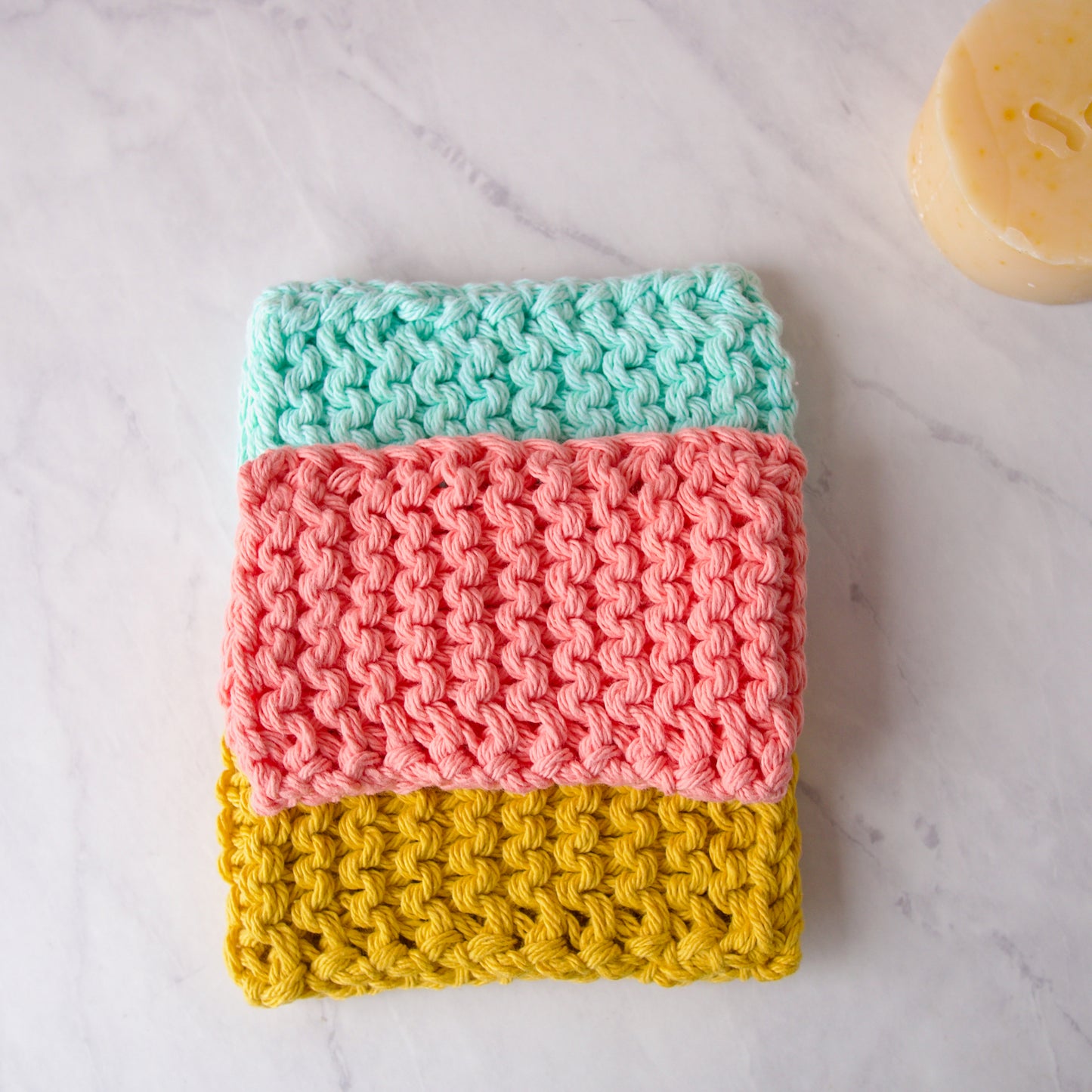 Reusable Cotton Sponge Pack in Pastel Colors