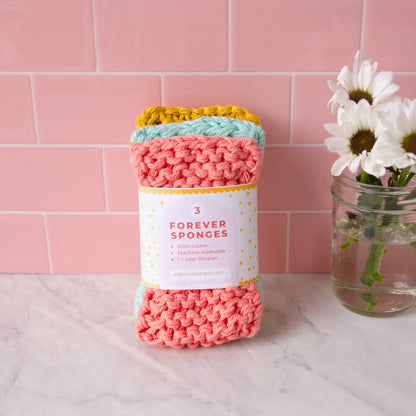 Reusable Cotton Sponge Pack in Pastel Colors