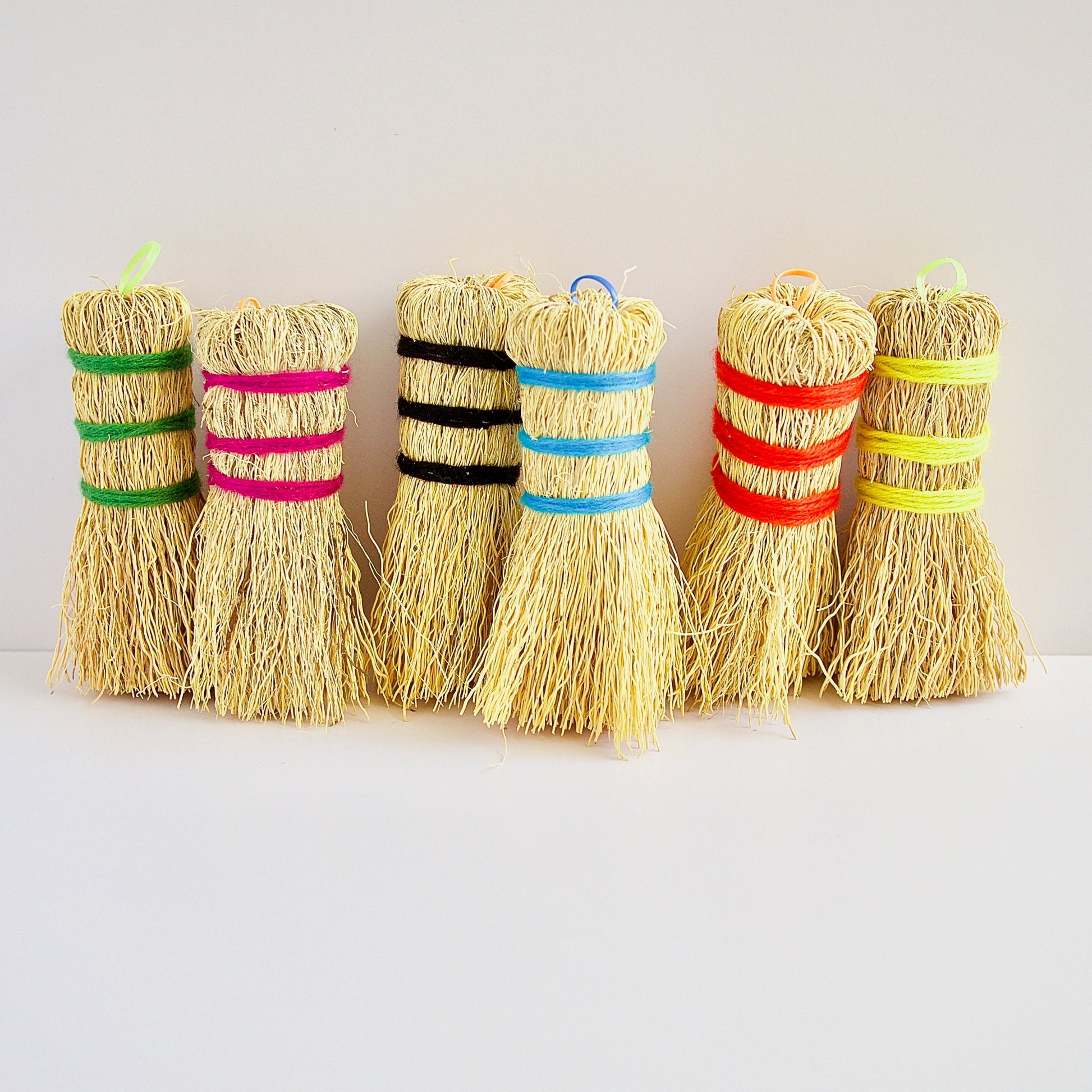 Pot Scrubbers  Handmade Colorful Brooms